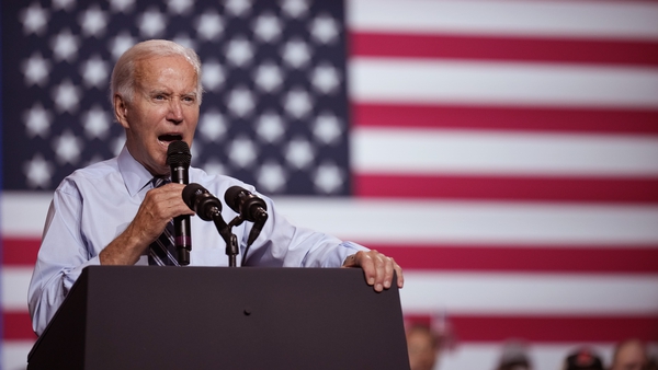 President Joe Biden cited concerns many Americans have about the state of democracy after Donald Trump's attempt to overturn the 2020 presidential election