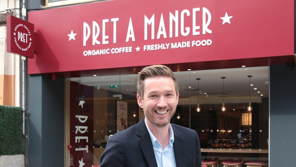 Guy Meakin, Interim UK and Ireland Managing Director at Pret A Manger, in the new Dublin store