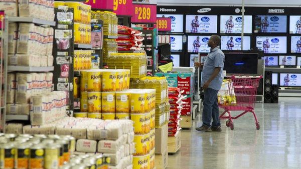 A shopper in a Game supermarket, which is part of Massmart Holdings in South Africa