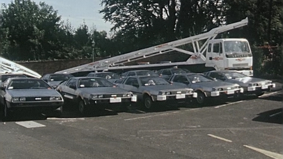DeLorean car auction in Belfast, 1982.