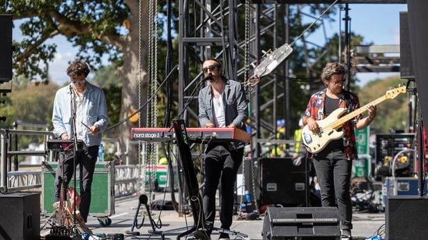 The Coronas performing on main stage at the Electric Picnic Press Day, Tuesday 29 August 2022. Picture: Alf Harvey.