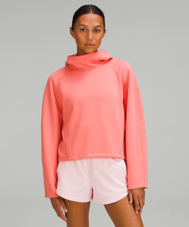 Lululemon AirWrap Modal Hoodie Cream Raspberry;  Softstreme 4 High Rise Short