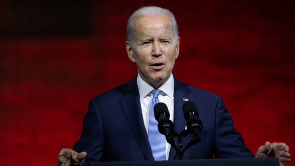 Joe Biden said democracy in the US is under assault