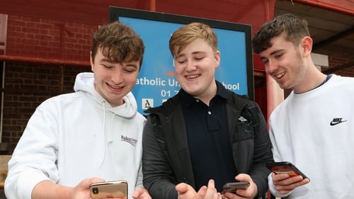 Jamie Lyons, Karl Mescal and Cillian O'Mahony among the thousands who got results today (Pic: RollingNews.ie)