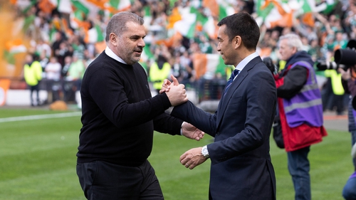 Ange Postecoglou and Giovanni van Bronckhorst will renew acquaintances when Celtic and Rangers do battle at Parkhead from 12.30pm on Saturday