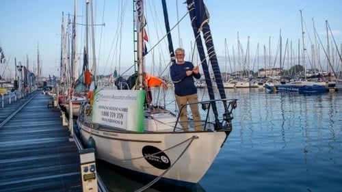 Pat Lawless is among a field of 16 international competitors attempting to sail solo around the world non-stop (Credit: Kieran Ryan Benson)