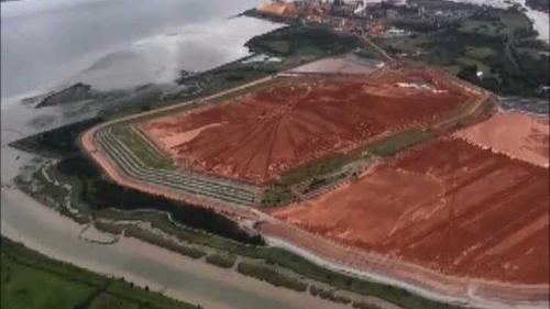 The bauxite residue disposal area at Aughinish Alumina