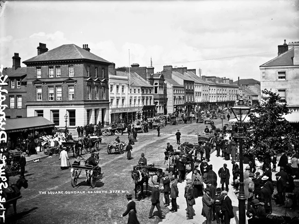 The town of Dundalk in the early 20th century – four bridges around the town have been destroyed by so-called Irregulars in recent days Photo: National Library of Ireland, L_ROY_03775