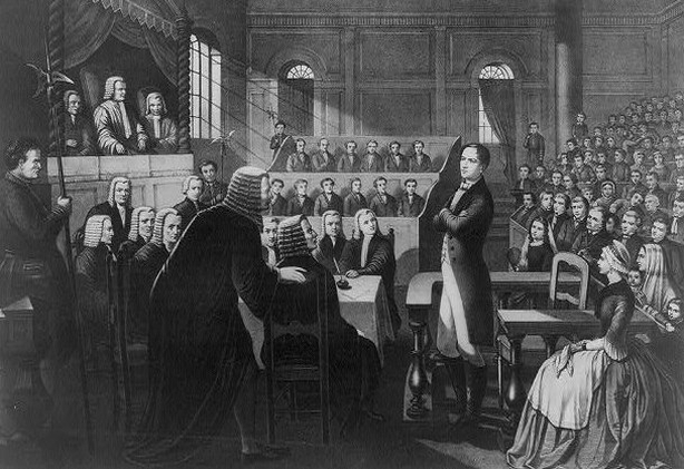 Trial of Robert Emmet. Emmet replying to the verdict of high treason, Sept. 19, 1803 Photo: Library of Congress Prints and Photographs Division Washington, D.C. 20540 USA