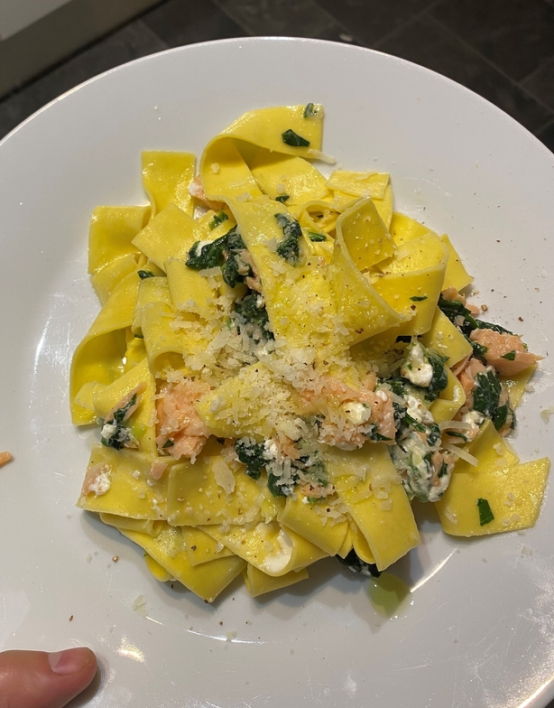 Imy Brighty-Potts' smoked salmon pasta