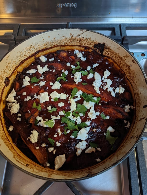 Claire Spreadbury's sweet potato chilli