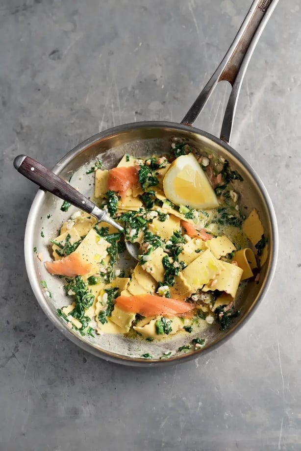 Smoked salmon pasta from One