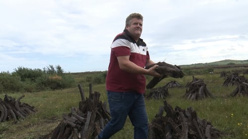 Kenneth Watts, from Ballyglunin, Co Galway, has seen more people out cutting turf this year