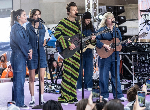 Harry Styles performs at the Citi Summer Concert Series at Rockefeller Plaza