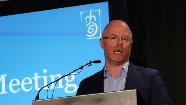 Minister for Health Stephen Donnelly speaking at the Irish Medical Organisation AGM in May