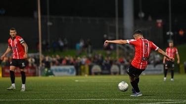 Michael Duffy's superb goal for Derry against Bohs