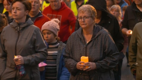 People in Multyfarnham remember Thelma and Michael at the vigil