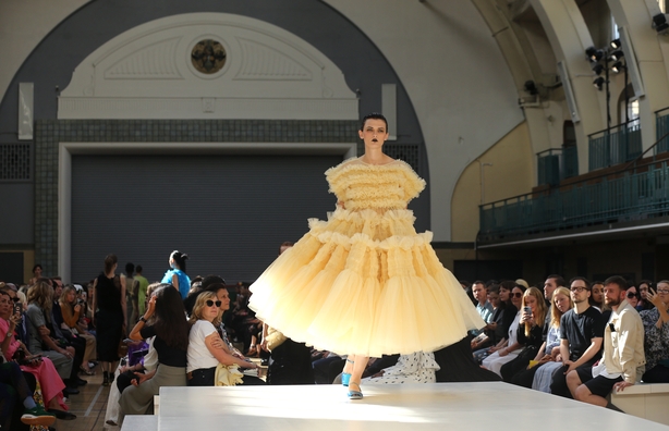Molly Goddard on the catwalk