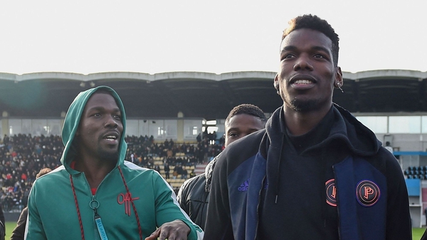 Paul Pogba, right, and his brother Mathias