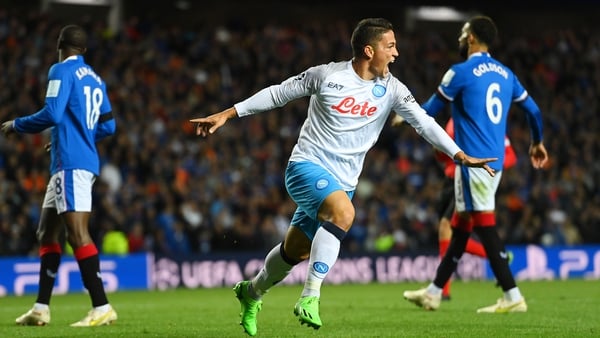 Napoli pummeled Rangers with three second half goals