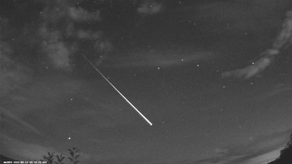 The UK Meteor Network caught the fireball on camera in the night sky