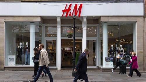 H&M's fiscal third-quarter net sales were up 3% from a year-earlier at 57.5 billion crowns ($5.36 billion)