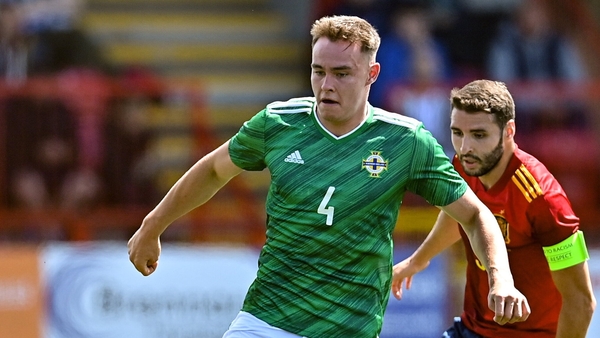 Balmer in action for the U-21s against Spain last June