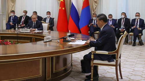 The Russian and Chinese leaders were meeting on the sidelines of a summit in Uzbekistan