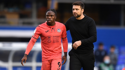 Swansea City manager Russell Martin has left Michael Obafemi out of recent matchday squads