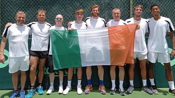 The victorious Ireland team