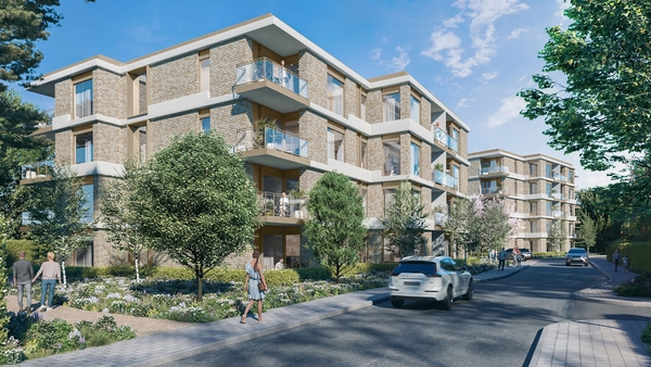 The Newtown Gardens scheme will consist of five detached apartment blocks with 140 one and two bedroom apartments