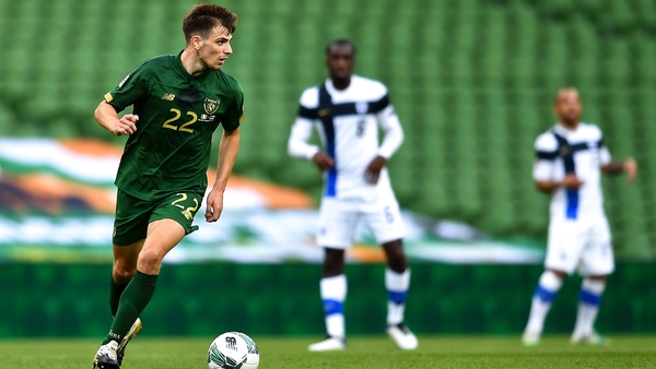 Jayson Molumby making his debut at an empty Lansdowne Road
