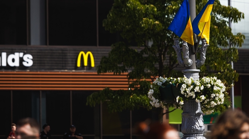 A McDonalds outlet in Kyiv