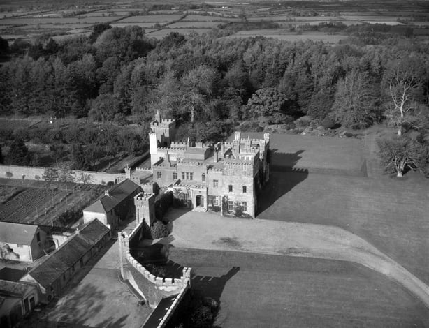 Tullamaine House as seen from the air