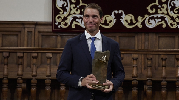 Rafael Nadal received the Camino Real award from the Spanish monarchy
