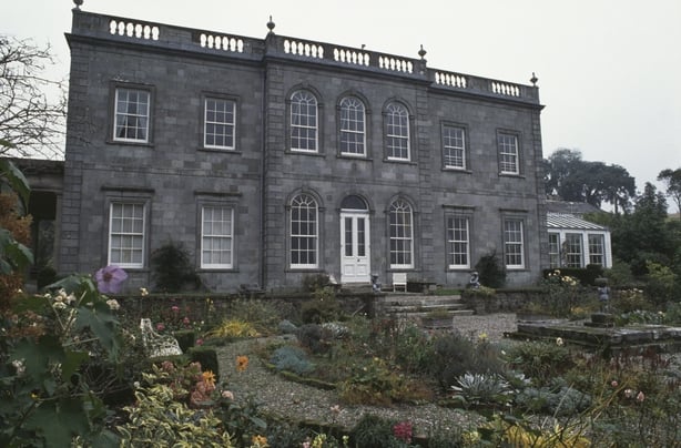 Georgian country house made of grey stone