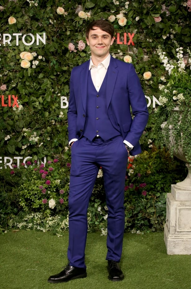Calam Lynch attends the "Bridgerton" Series 2 World Premiere at Tate Modern on March 22,