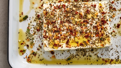 Make feta even better by popping it in the over to create a tasty, warm dip.