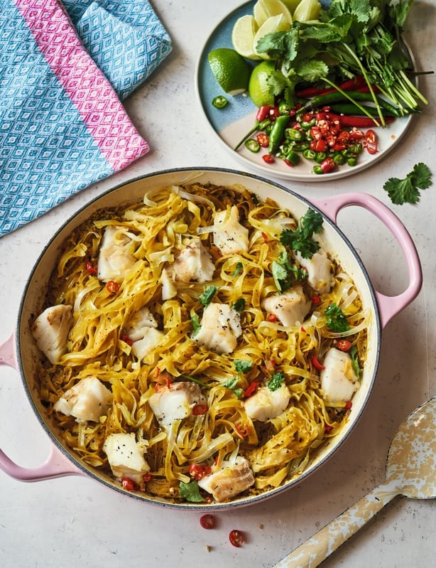 Coconut fish noodles