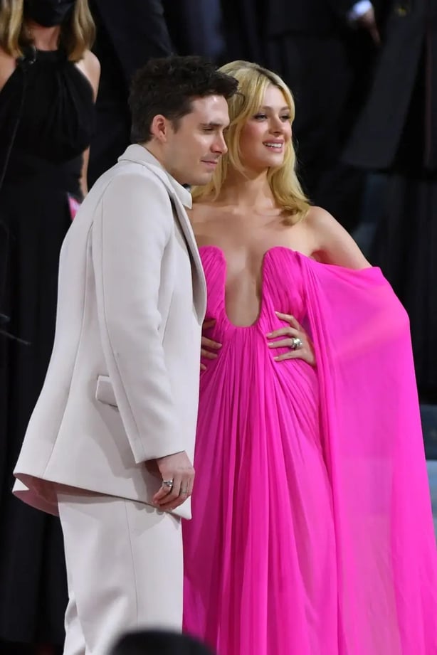 Nicola Peltz-Beckham (right) wearing Valentino while attending the Met Gala with husband Broklyn Peltz-Beckham (Alamy/PA)
