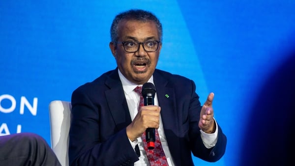 Dr Tedros speaking at an event in New York this week