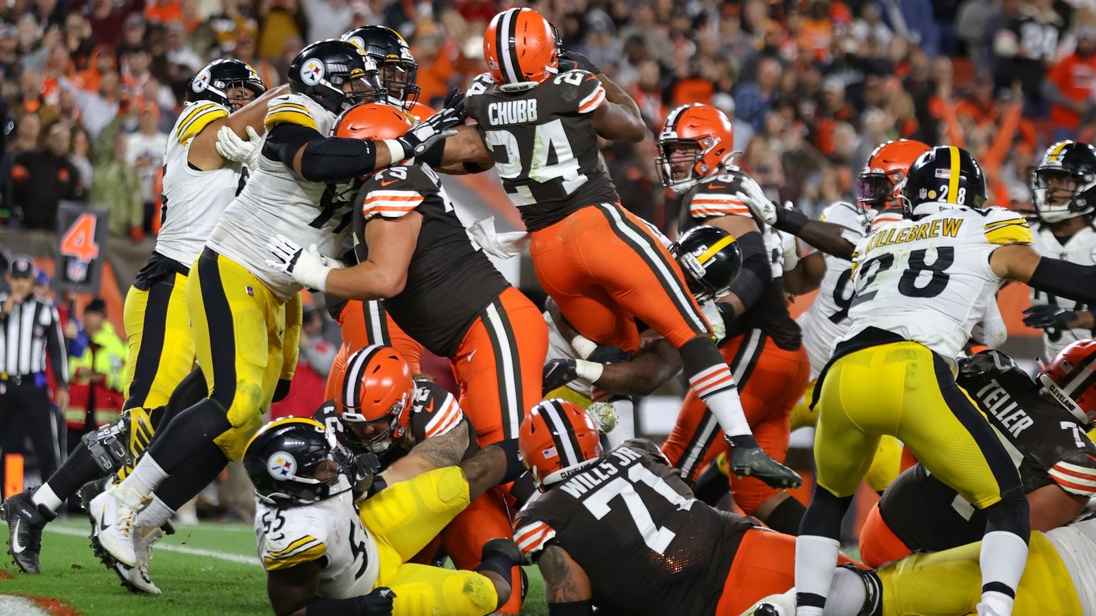 Nick Chubb, Browns Roll over Steelers, 29-17