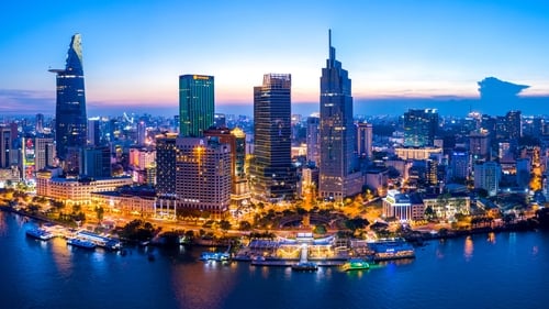 Ho Chi Minh City in Vietnam is sinking an average of 16.2 millimetres annually