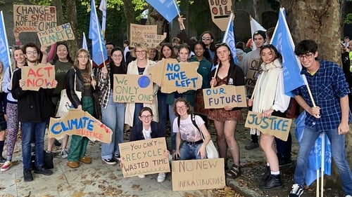 Young people held placards and chanted slogans, accusing the Government of not doing enough to address the issue