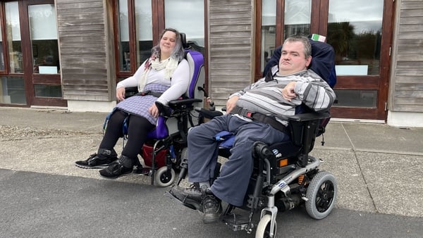 Jessica Keegan and Enda Gallagher are calling on the Government to increase their disability allowance in Budget 2023