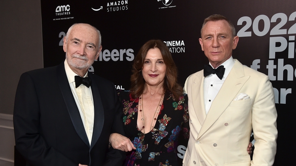 Bond producers Michael G. Wilson and Barbara Broccoli with former 007 star Daniel Craig