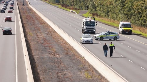 The incident happened on the M7 near Naas (Pic: Rolling News)