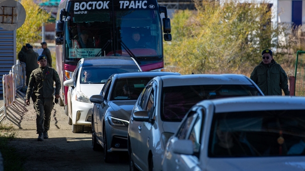 Border queues at Mongolia