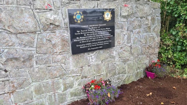 Garda centenary plaque Wood Quay Galway