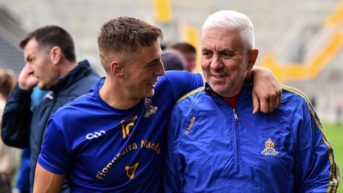 Ger Cunningham - and son Ben - after Finbarr's returned to the Cork senior hurling final